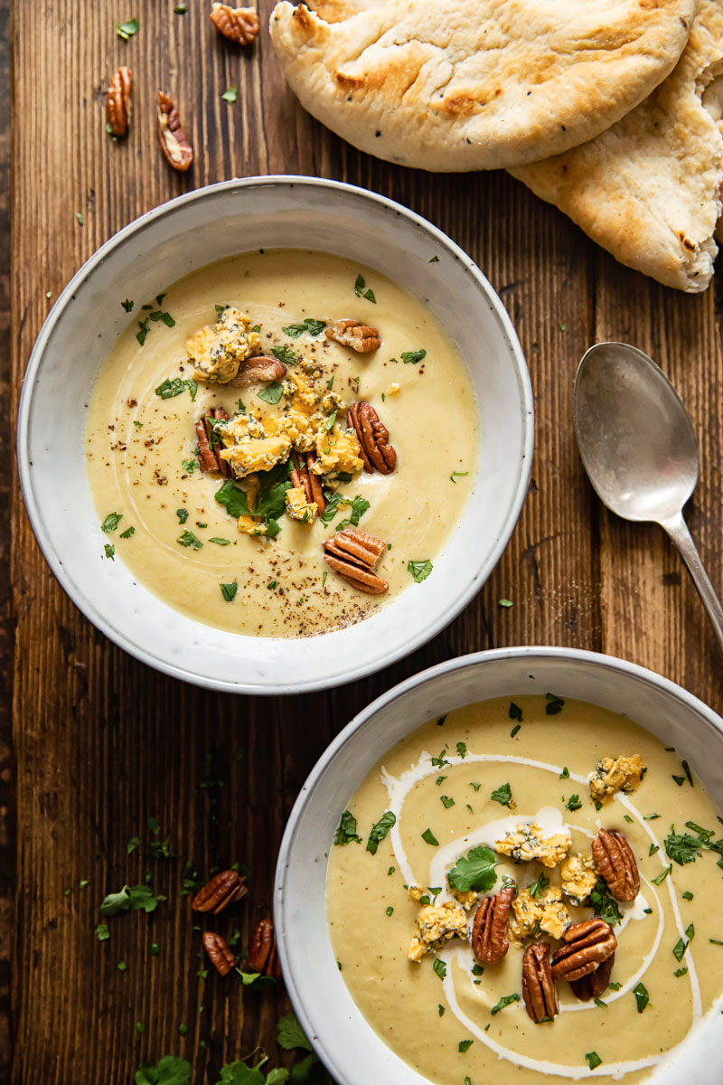 Curried Cauliflower and Cheese Soup