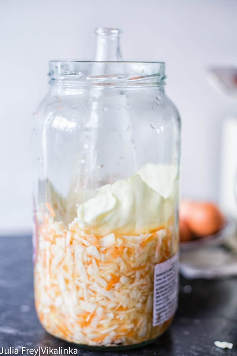 Homemade Russian Sauerkraut