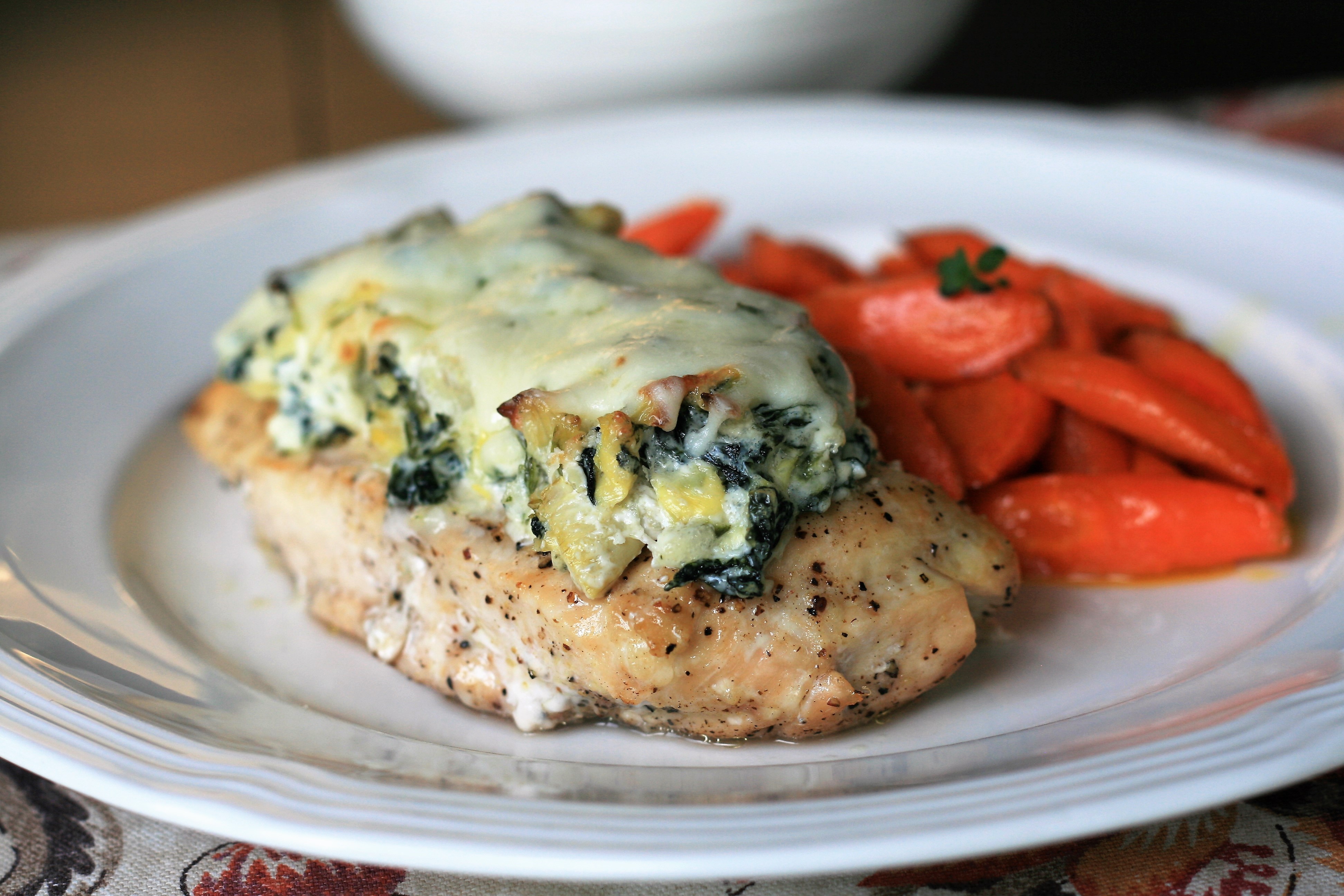 Keto Spinach-Artichoke Chicken
