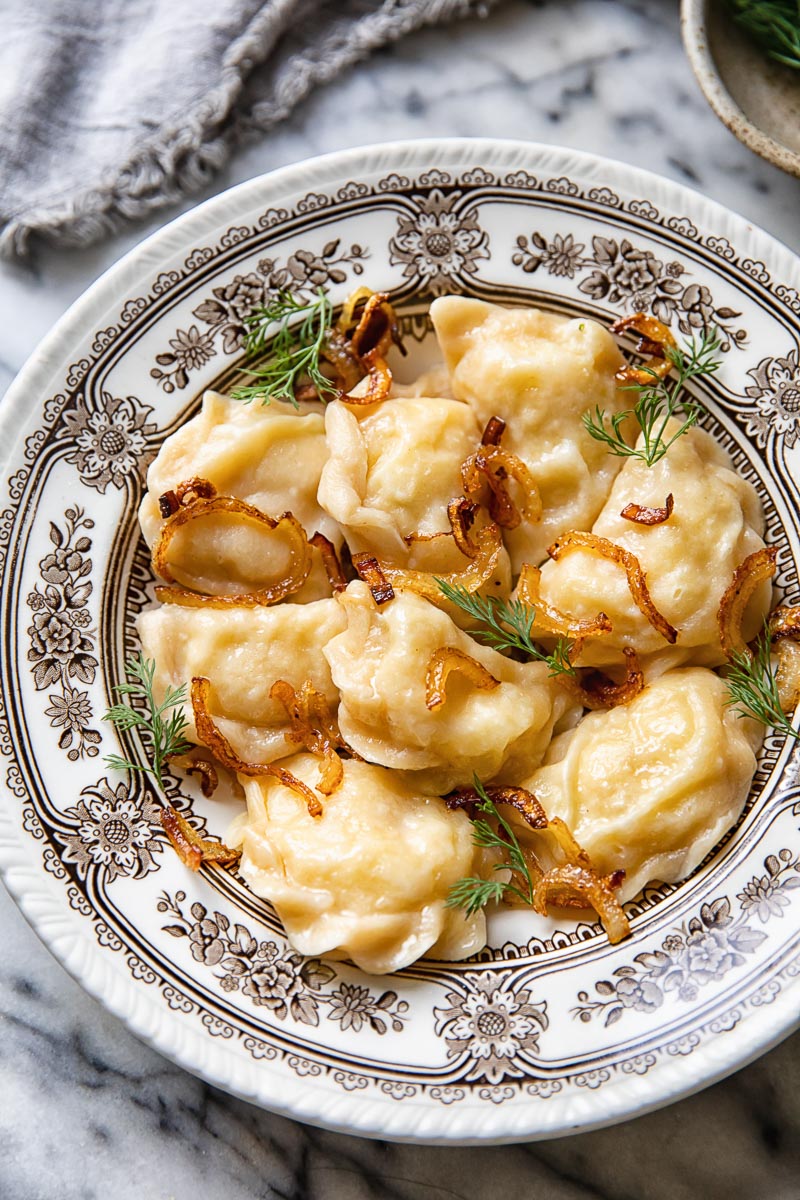 Potato and Carmelized Onion Pierogies