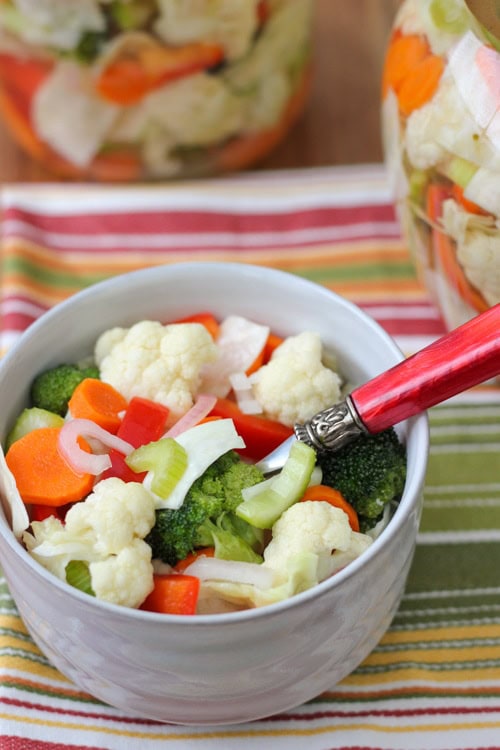 Quick Pickled Vegetables