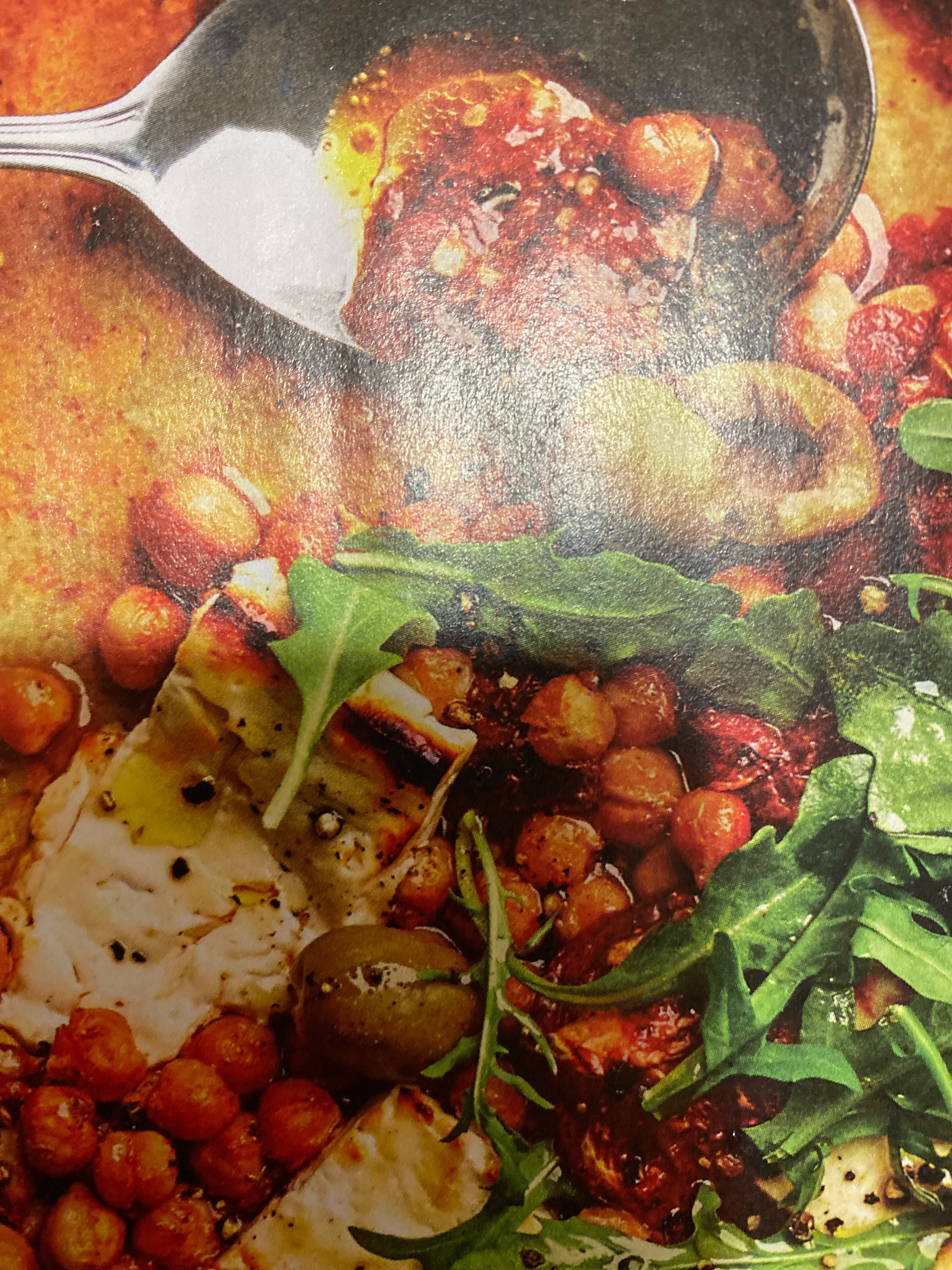 Tomatoes and Feta with Chickpeas